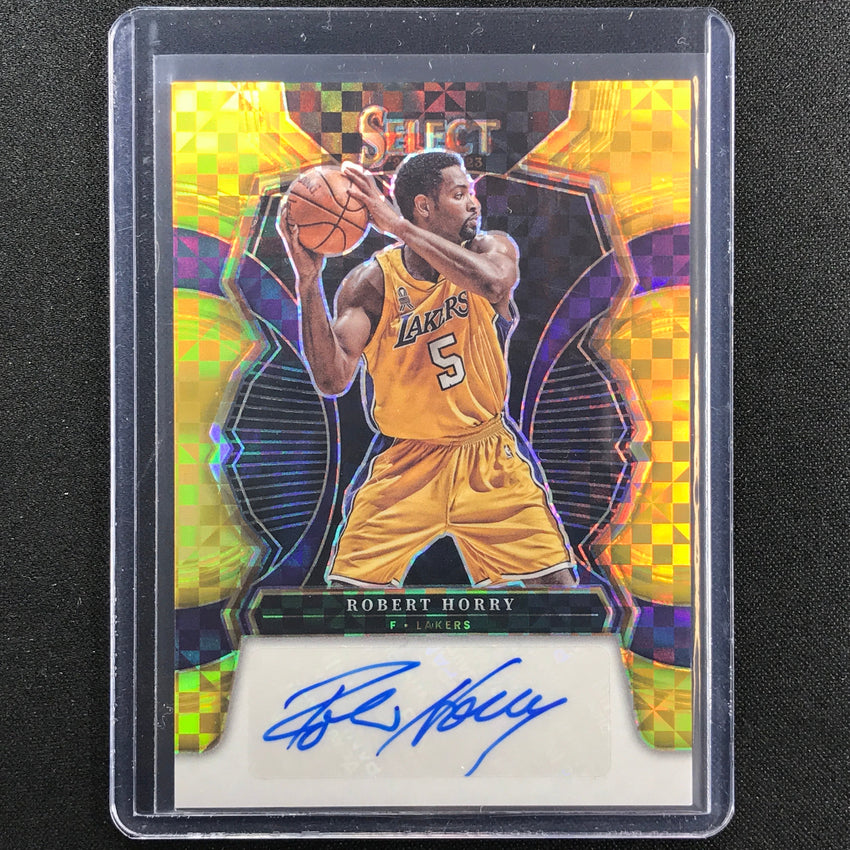 2022-23 Select Robert Horry Signatures Auto Gold Prizm 6/10