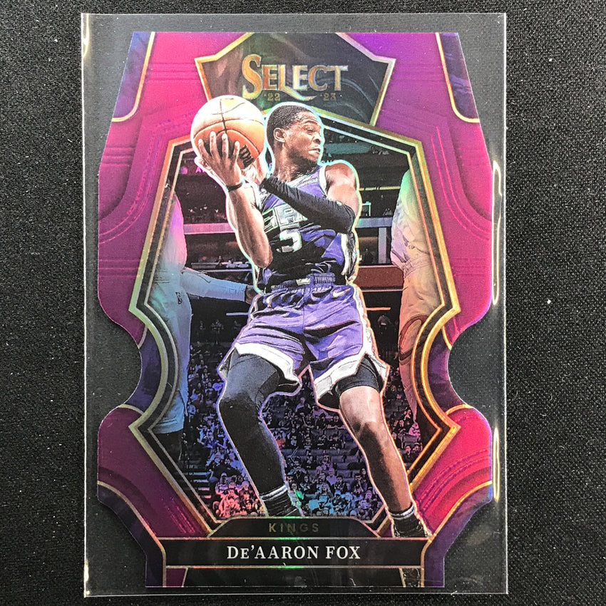 2022-23 Select Deaaron Fox Premier Level Purple Die-cut 18/99