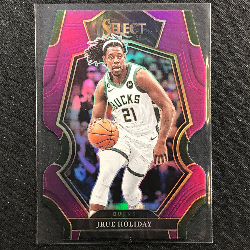 2022-23 Select Jrue Holiday Premier Level Purple Die-cut 92/99