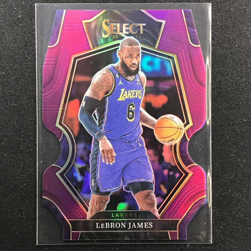 2022-23 Select Lebron James Premier Level Purple Die-cut 24/99