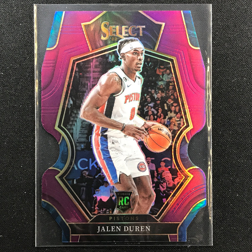 2022-23 Select Jalen Duren Premier Level Rookie Purple Die-cut 60/99