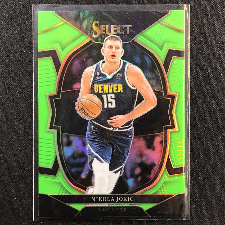 2022-23 Select Nikola Jokic Concourse Neon Green 32/75