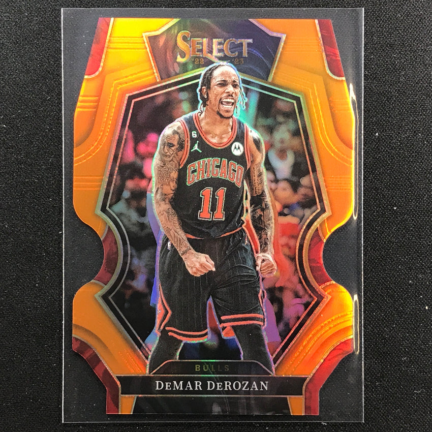 2022-23 Select Demar Derozan Premier Level Orange Die-cut 17/65