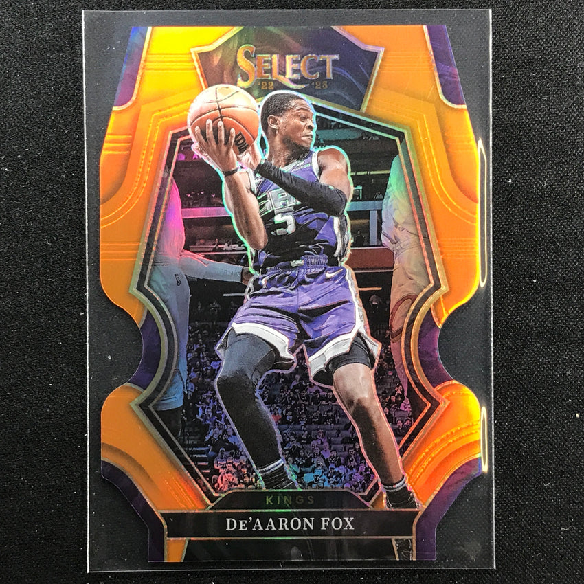 2022-23 Select Deaaron Fox Premier Level Orange Die-cut 34/65