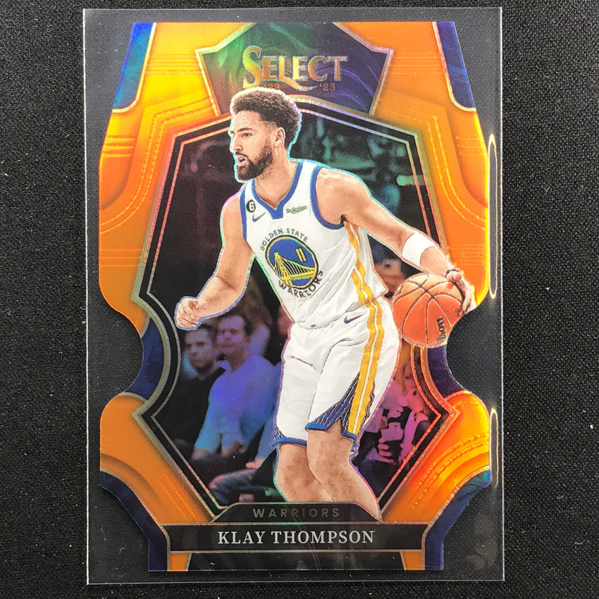 2022-23 Select Klay Thompson Premier Level Orange Die-cut 26/65