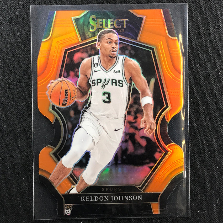 2022-23 Select Keldon Johnson Premier Level Orange Die-cut 63/65