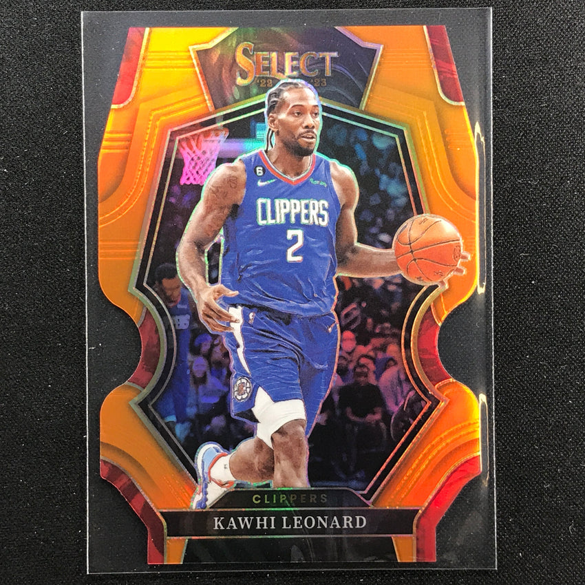 2022-23 Select Kawhi Leonard Premier Level Orange Die-cut 4/65