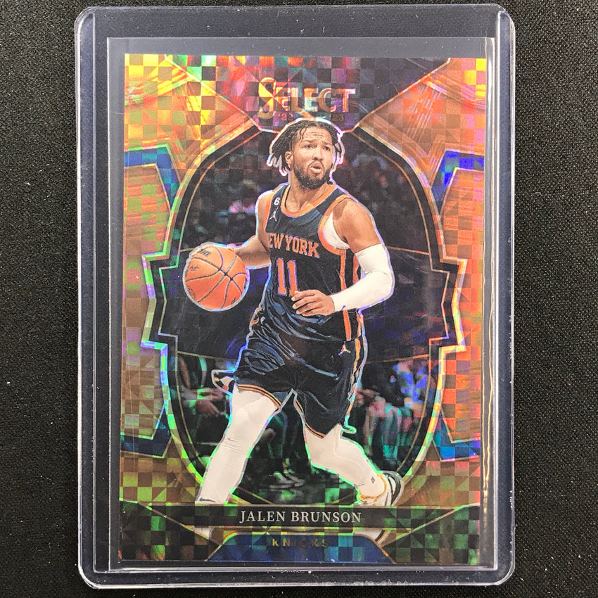 2022-23 Select Jalen Brunson Concourse Copper Plaid 40/49