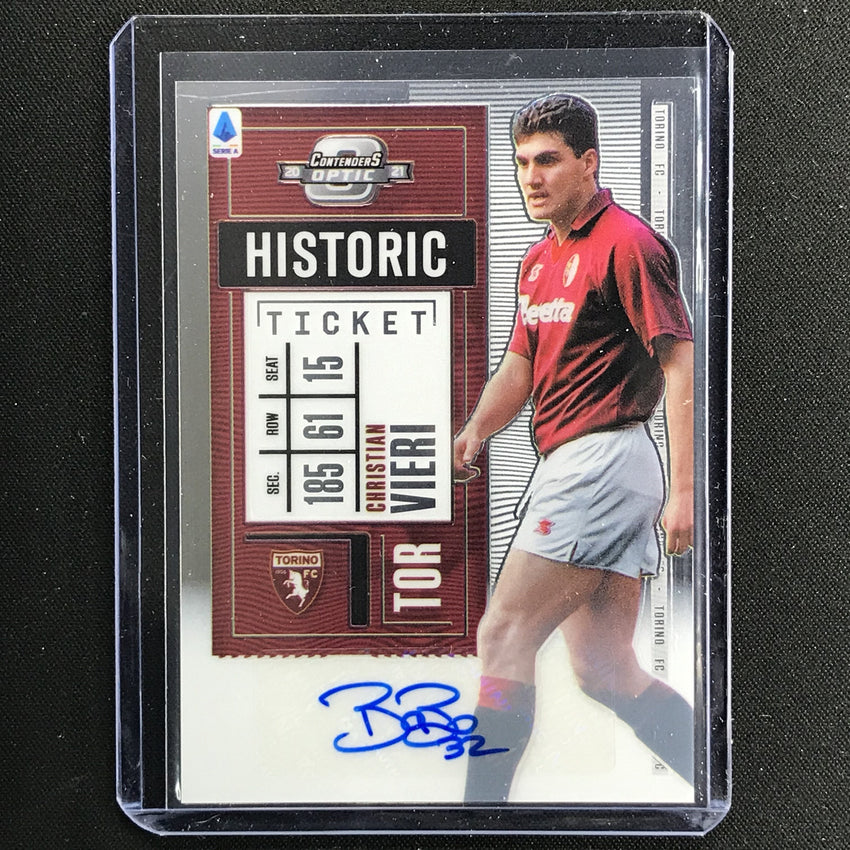 2020-21 Chronicles Serie A Christian Vieri Contenders Optic Ticket Auto 105/253