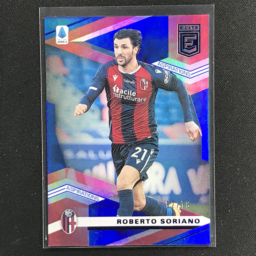 2020-21 Chronicles Serie A Roberto Soriano Donruss Elite Aspirations Blue 52/78