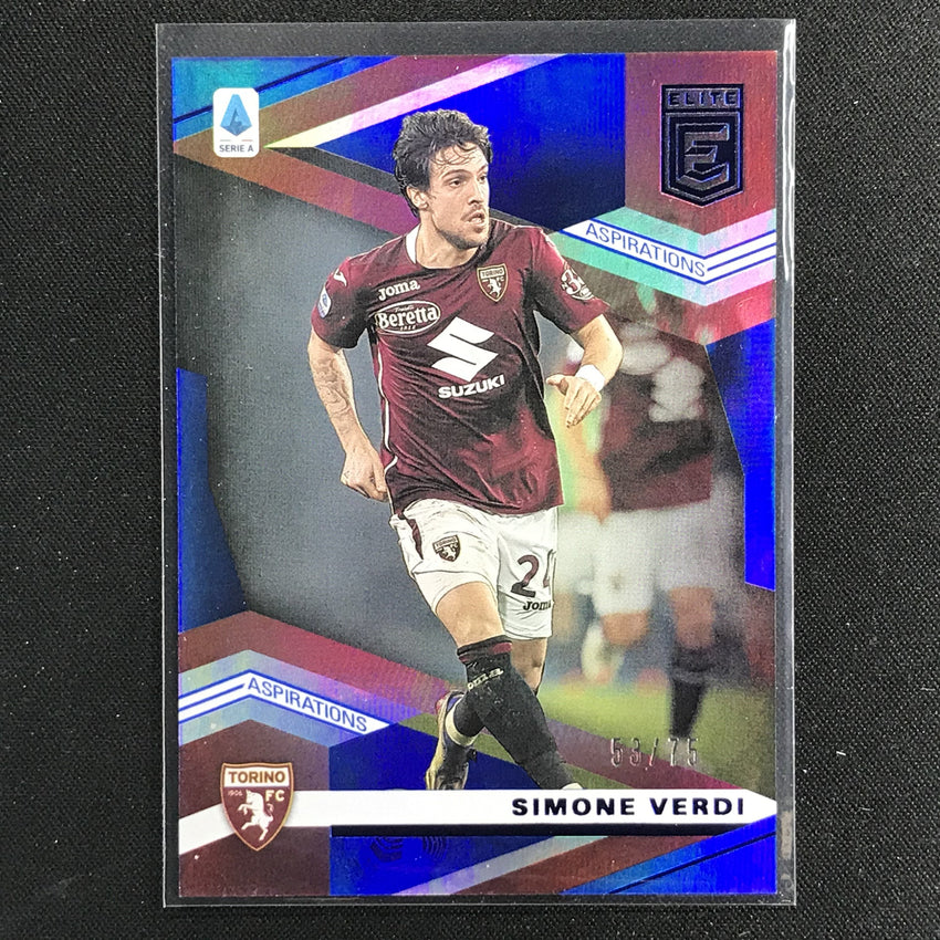 2020-21 Chronicles Serie A Simone Verdi Donruss Elite Aspirations Blue 53/75