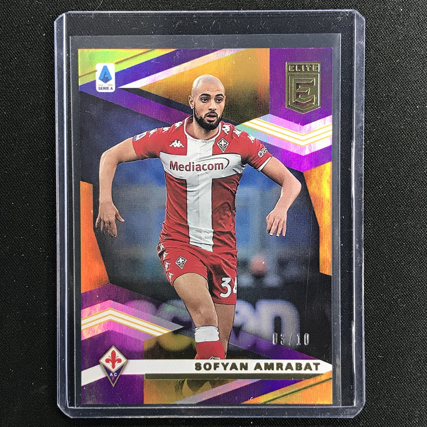 2020-21 Chronicles Serie A Sofyan Amrabat Donruss Elite Gold 3/10