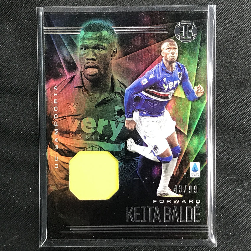 2020-21 Chronicles Serie A Keita Balde Illusions Jersey Silver 43/99