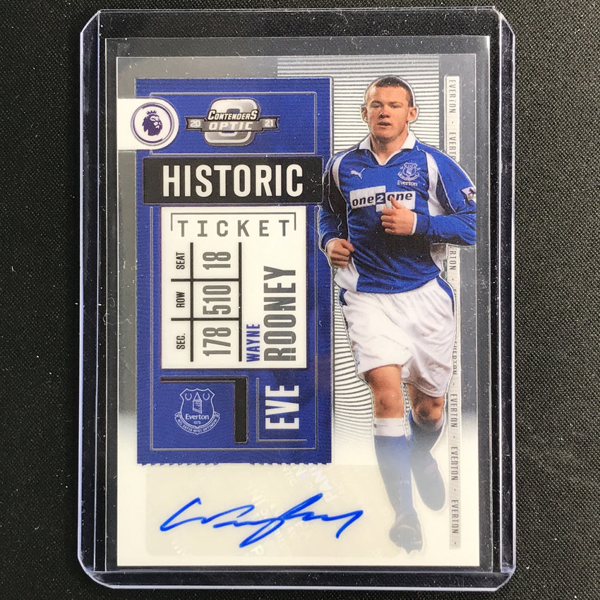 2020-21 Chronicles Epl Wayne Rooney Contenders Optic Historic Ticket Auto 130/215
