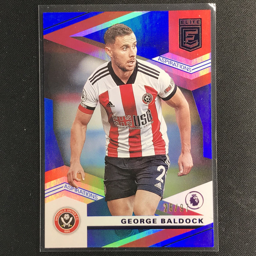 2020-21 Chronicles Epl George Baldock Donruss Elite Aspirations Blue 26/97