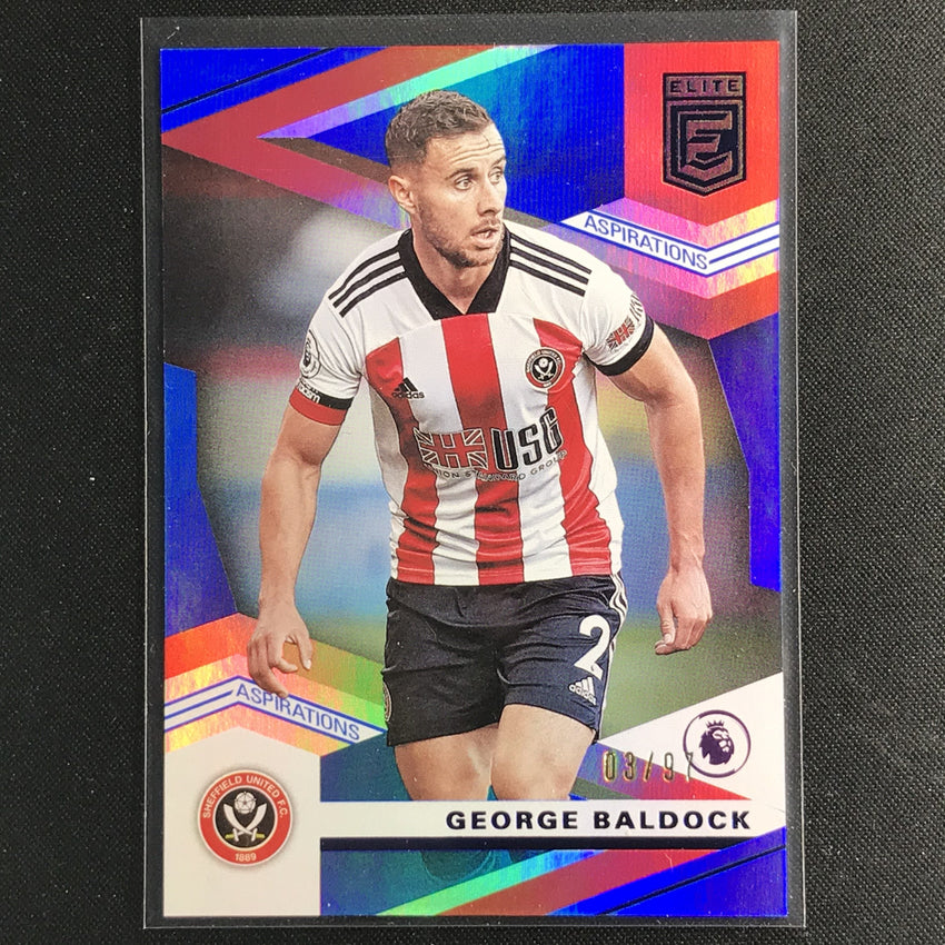 2020-21 Chronicles Epl George Baldock Donruss Elite Aspirations Blue 3/97