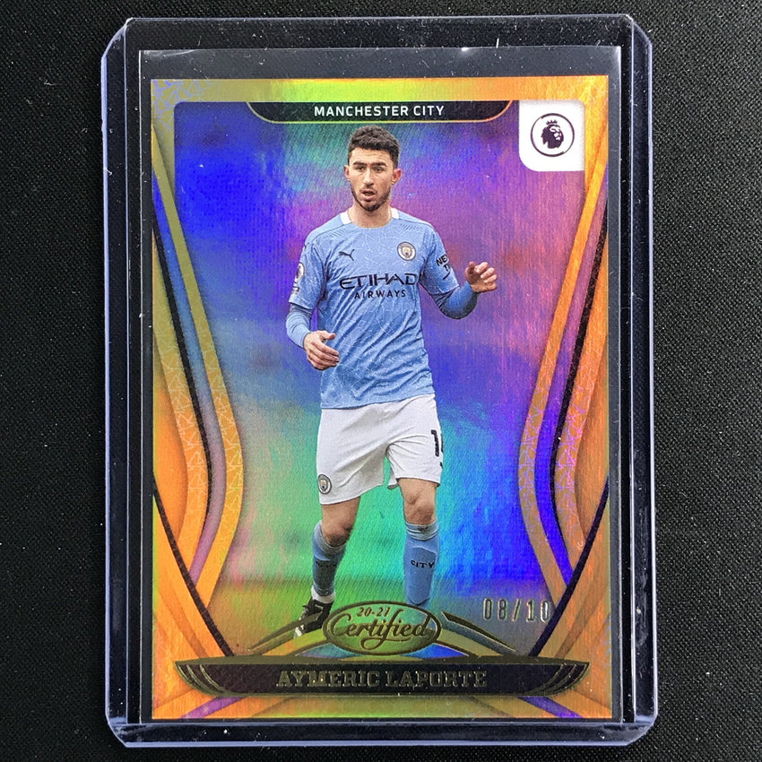 2020-21 Chronicles EPL AYMERIC LAPORTE Certified Mirror Gold 8/10