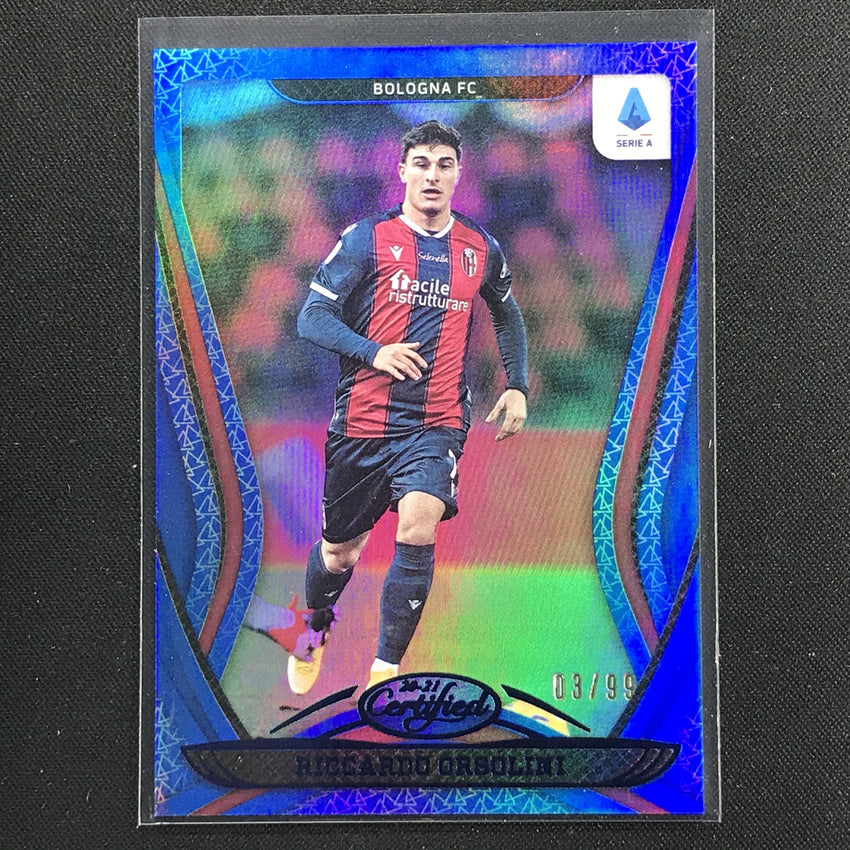 2020-21 Chronicles Laliga Riccardo Orsolini Certified Mirror Blue 8/99