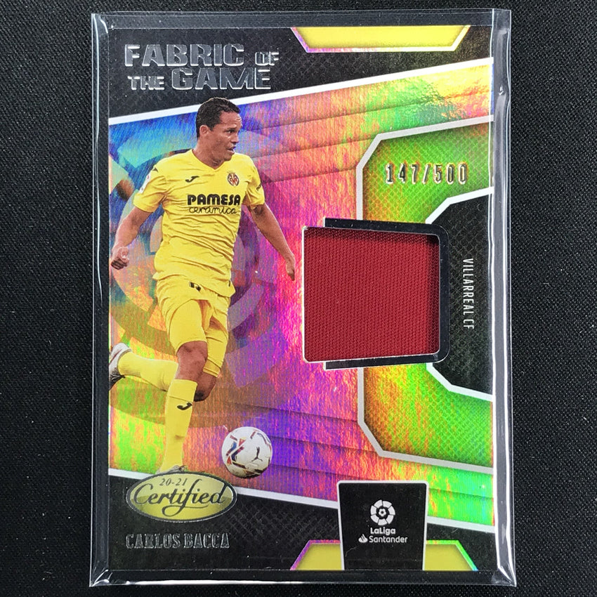 2020-21 Chronicles Laliga Carlos Bacca Certified Fabric Of Game Jersey 147/500