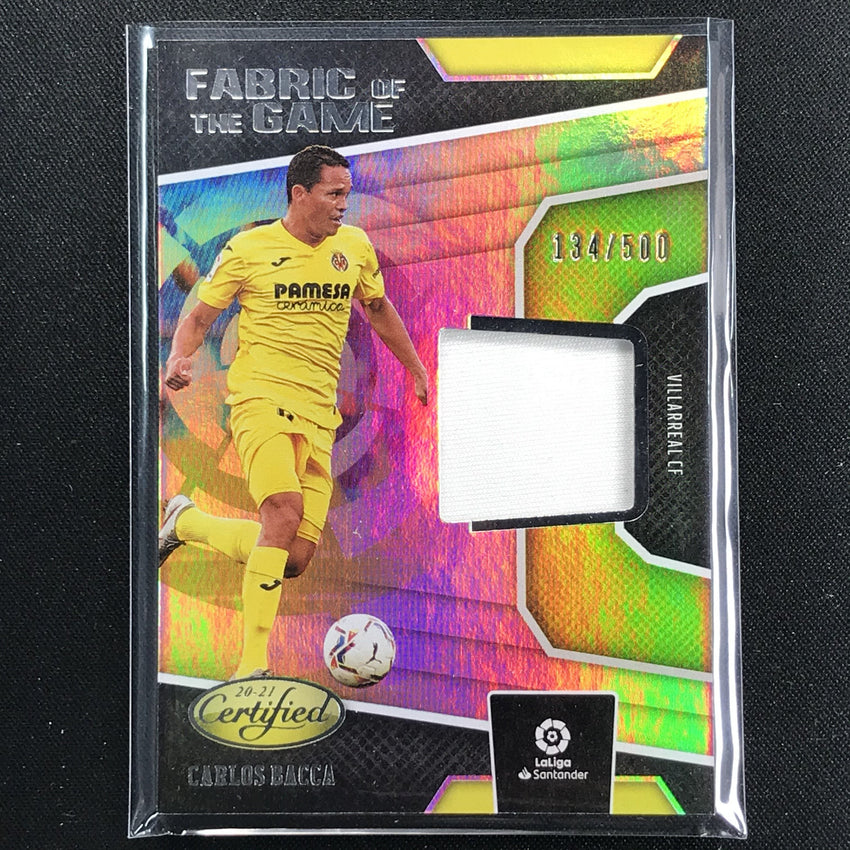 2020-21 Chronicles Laliga Carlos Bacca Certified Fabric Of Game Jersey 134/500