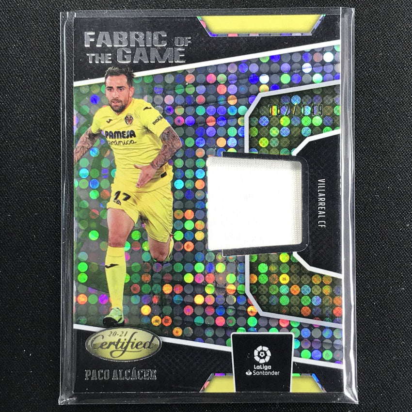 2020-21 Chronicles Laliga Paco Alcacer Certified Fabric Game Jersey Circles /149