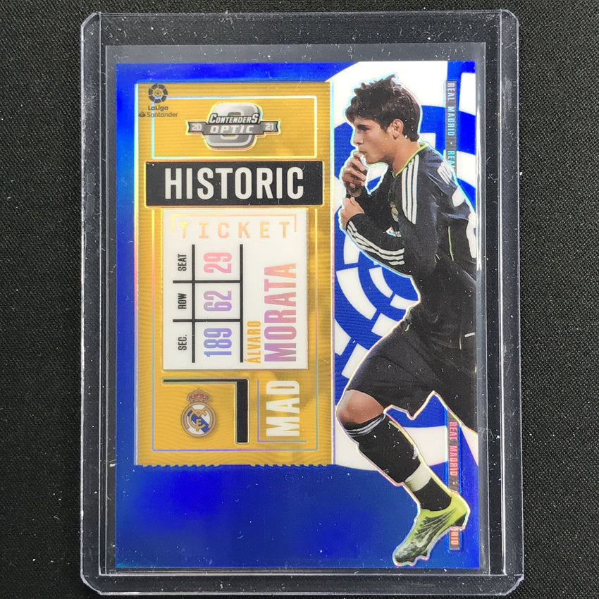 2020-21 Chronicles Laliga Alvaro Morata Contenders Optic Ticket Blue 30/49
