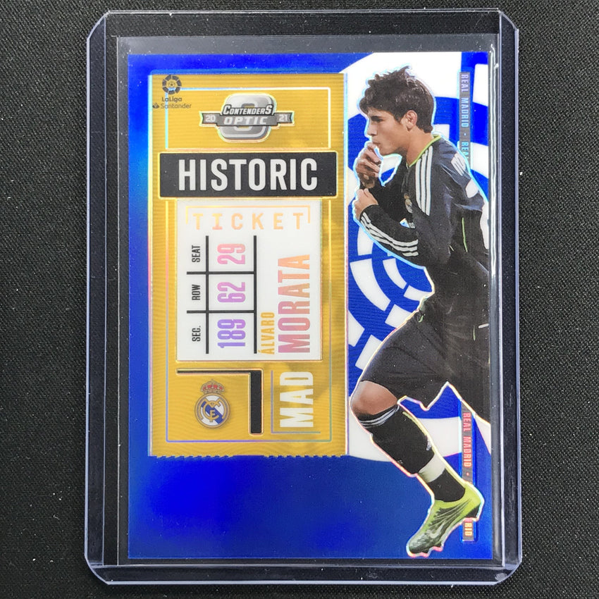 2020-21 Chronicles Laliga Alvaro Morata Contenders Optic Ticket Blue 33/49