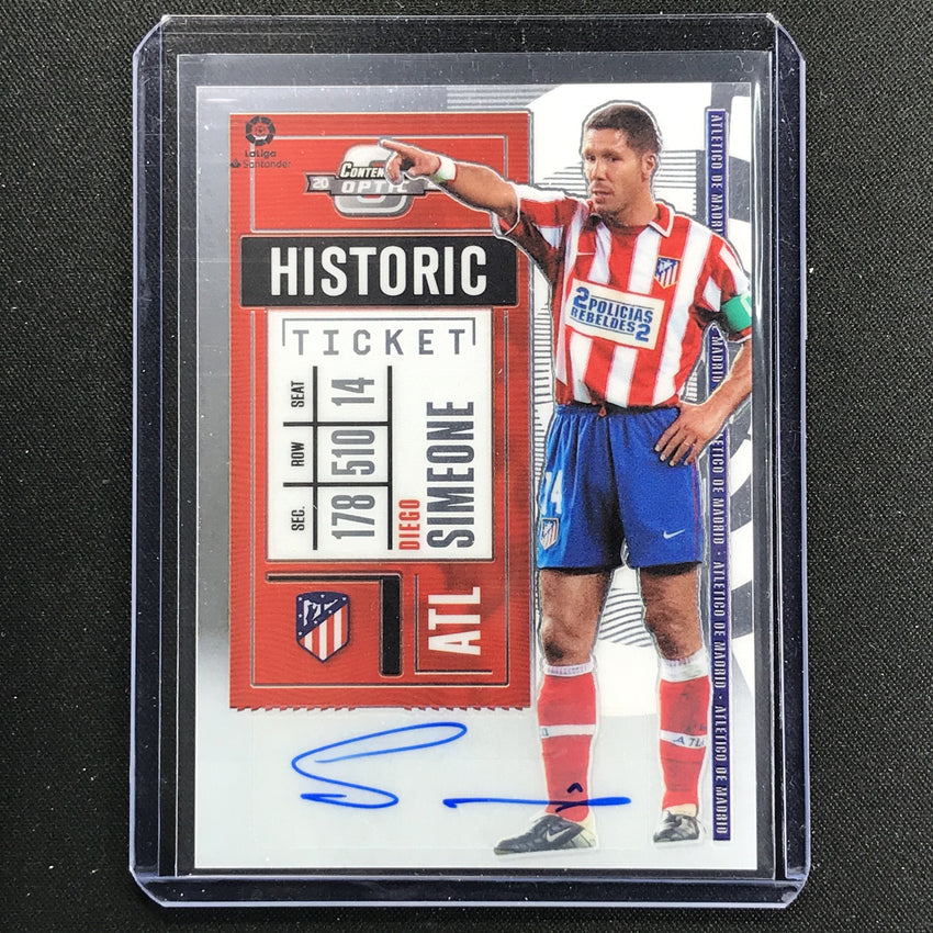 2020-21 Chronicles Laliga Diego Simeone Contenders Optic Ticket Auto 155/208