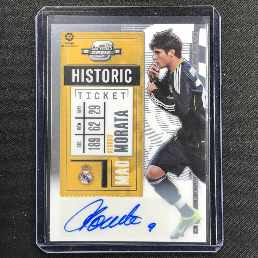 2020-21 Chronicles Laliga Alvaro Morata Contenders Optic Ticket Auto 18/47