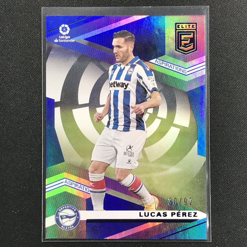 2020-21 Chronicles Laliga Lucas Perez Donruss Elite Aspirations Blue 30/92