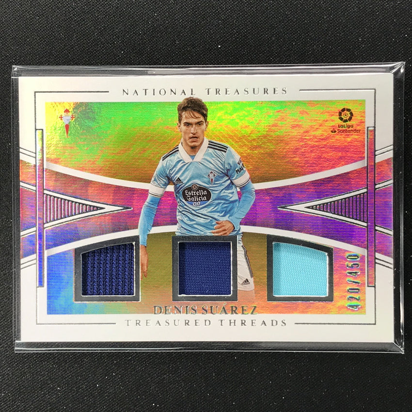 2020-21 Chronicles Laliga Denis Suarez National Treasures Threads Jersey 420/450