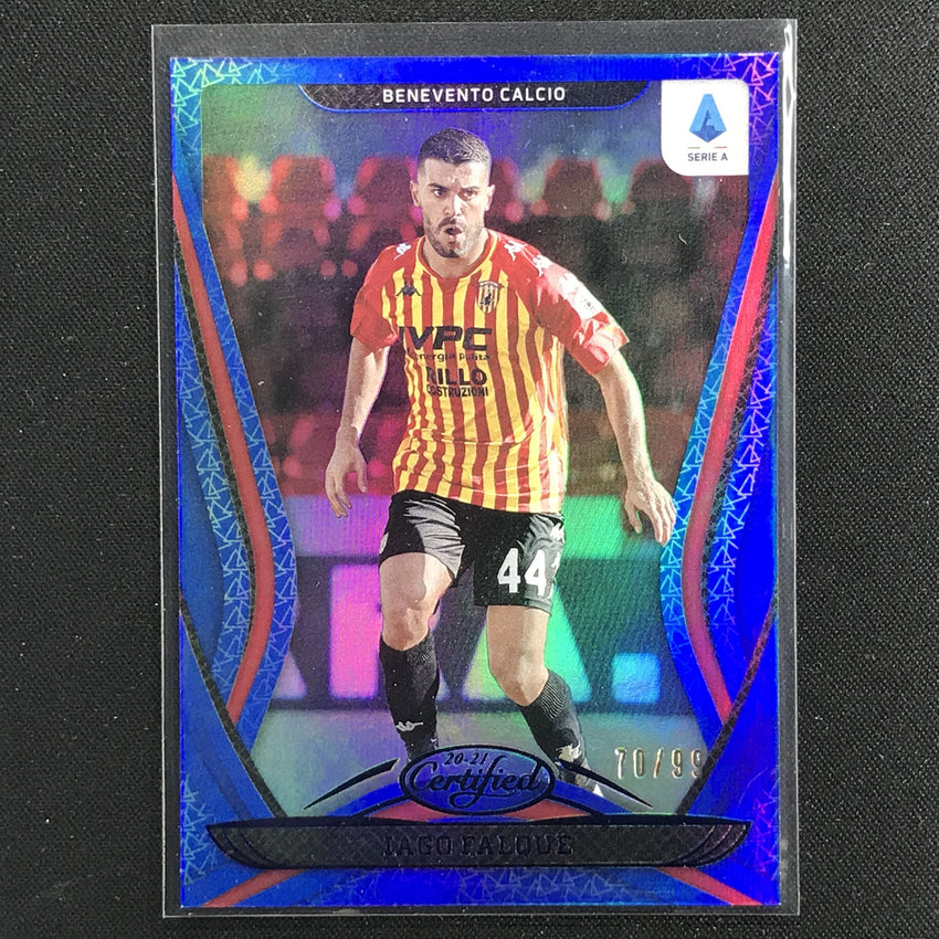 2020-21 Chronicles Serie A Iago Falque Certified Mirror Blue 70/99
