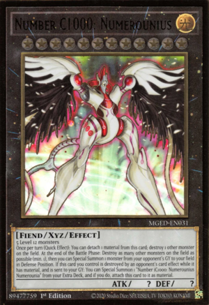 Number C1000 Numerounius - MGED-EN031 - Premium Gold Rare 1st Edition