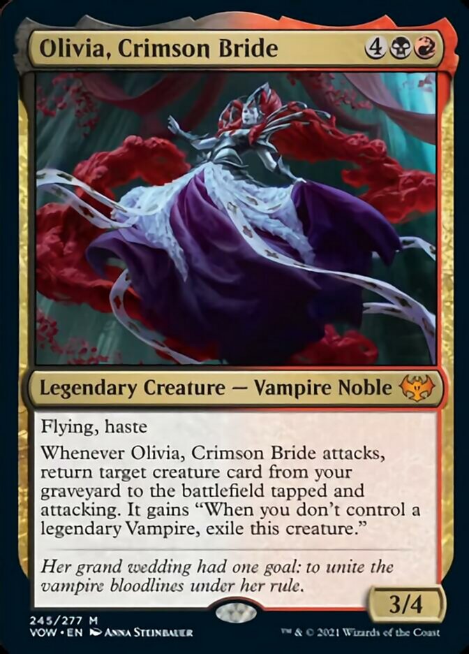Foil Olivia Crimson Bride - 245/277 - Mythic Crimson Vow