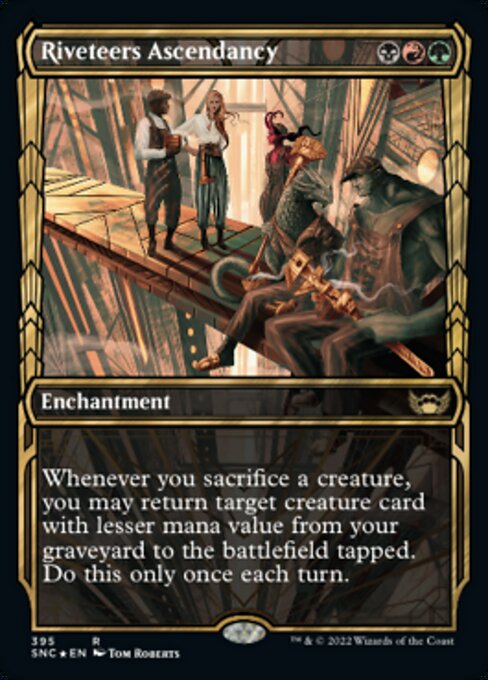 GILDED FOIL Riveteers Ascendancy  #395 - Streets of New Capenna