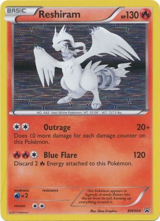 Reshiram - BW004 - Holo Promo