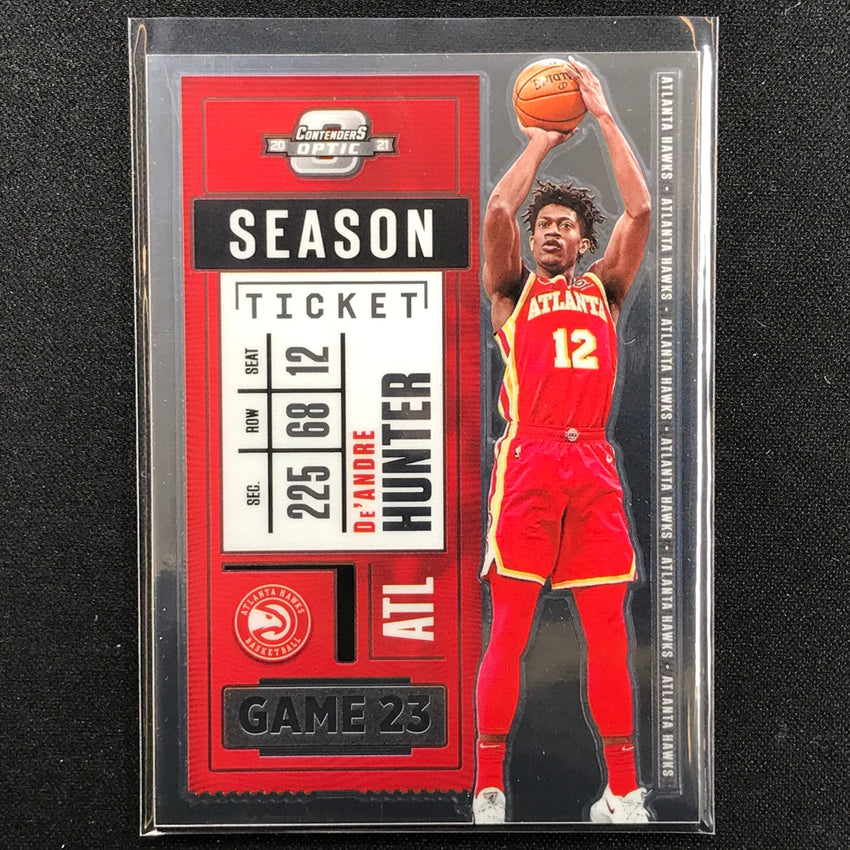 2020-21 Contenders Optic Deandre Hunter Season Ticket Base No 24