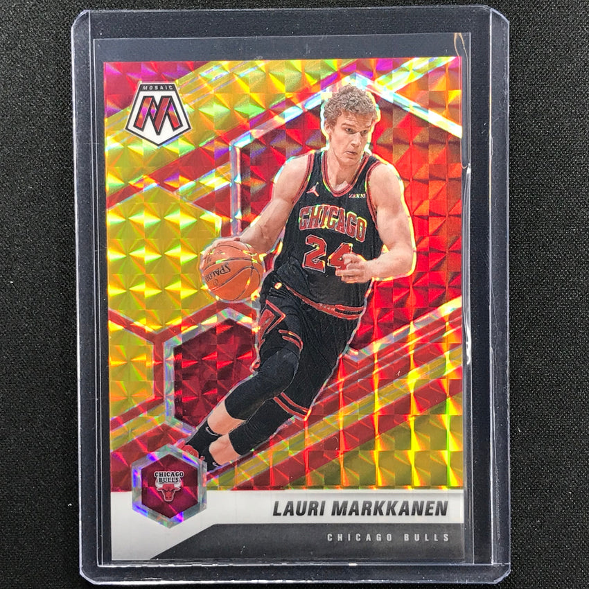 2020-21 Mosaic Lauri Markkanen Choice Fusion Red And Yellow 85/88