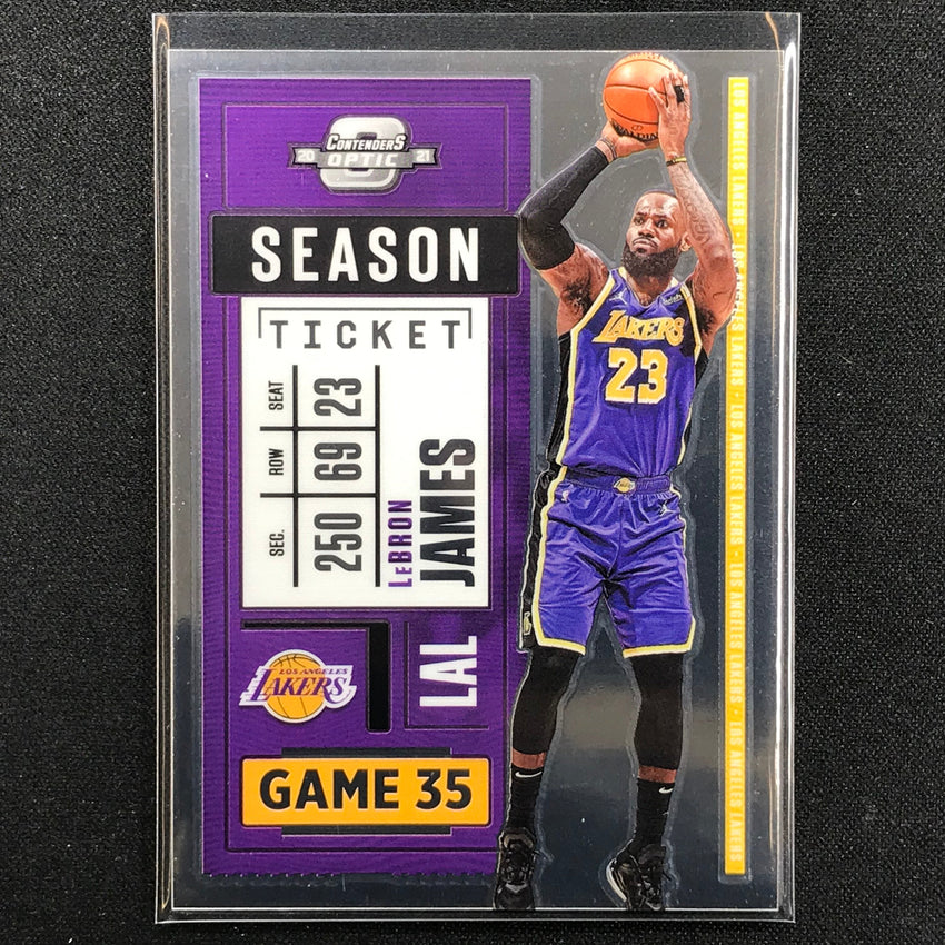 2020-21 Contenders Optic Lebron James Season Ticket Base No 81