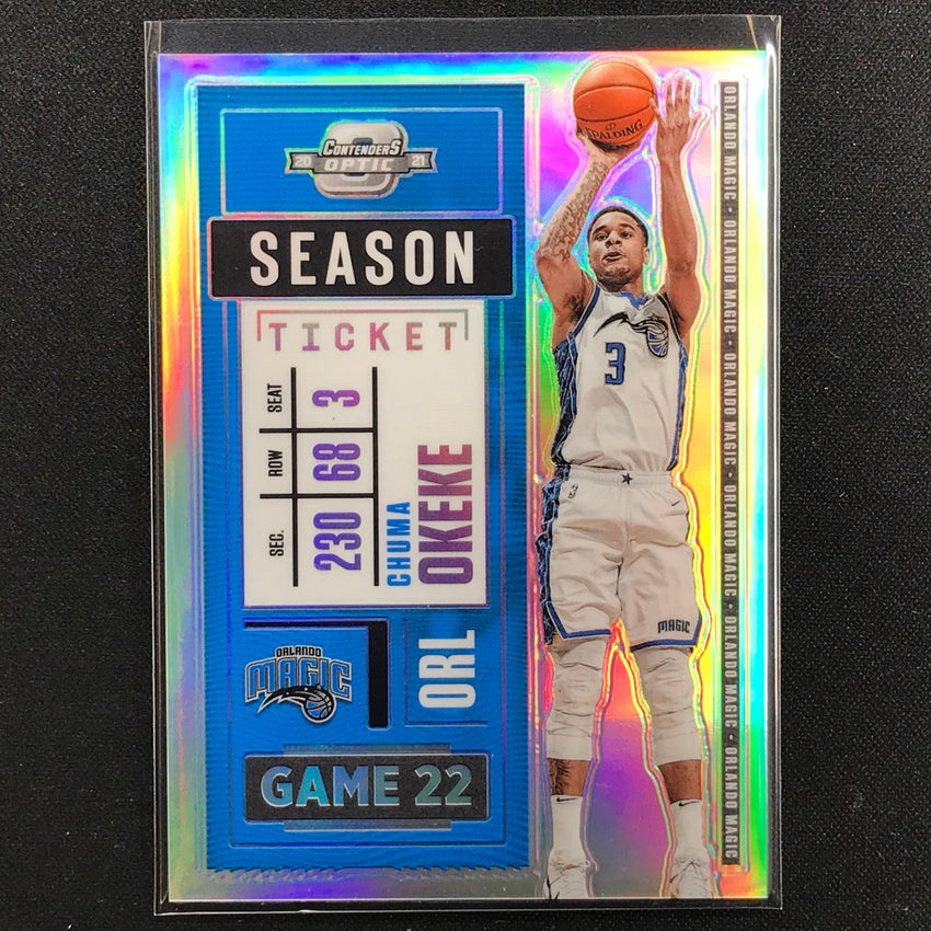 2020-21 Contenders Optic Chuma Okeke Season Ticket Silver Prizm No 40