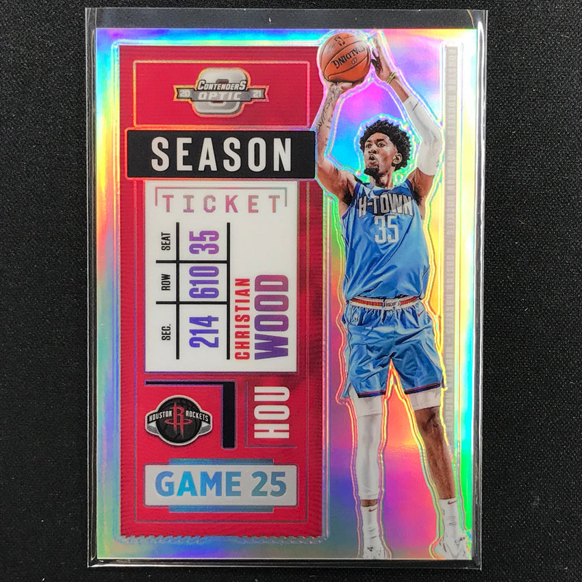 2020-21 Contenders Optic CHRISTIAN WOOD Season Ticket Silver Prizm #48