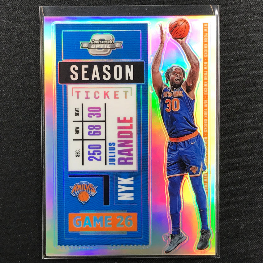 2020-21 Contenders Optic JULIUS RANDLE Season Ticket Silver Prizm #51
