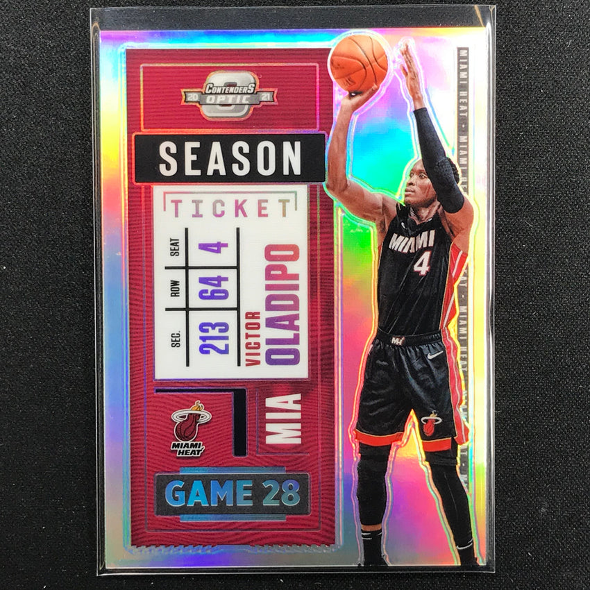 2020-21 Contenders Optic VICTOR OLADIPO Season Ticket Silver Prizm #82