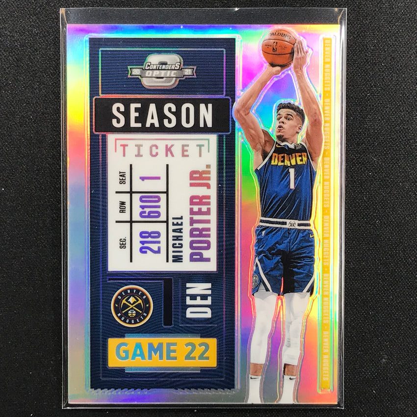 2020-21 Contenders Optic Michael Porter Jr. Season Ticket Silver Prizm No 97