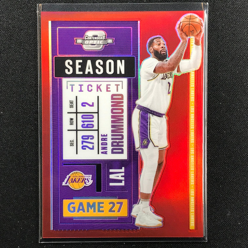 2020-21 Contenders Optic ANDRE DRUMMOND Season Ticket Red #79