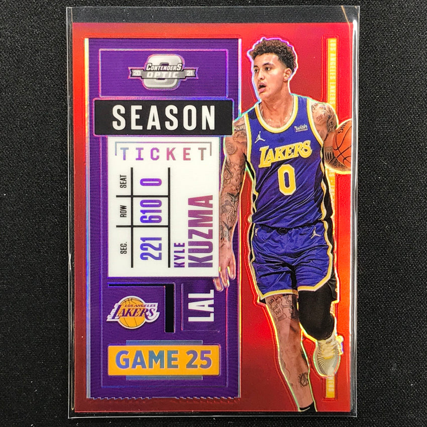 2020-21 Contenders Optic KYLE KUZMA Season Ticket Red #100