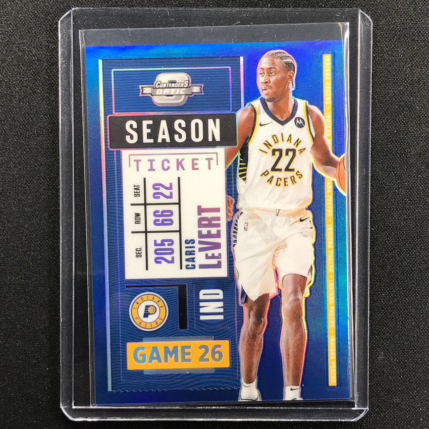 2020-21 Contenders Optic Caris Levert Season Ticket Blue 19/99