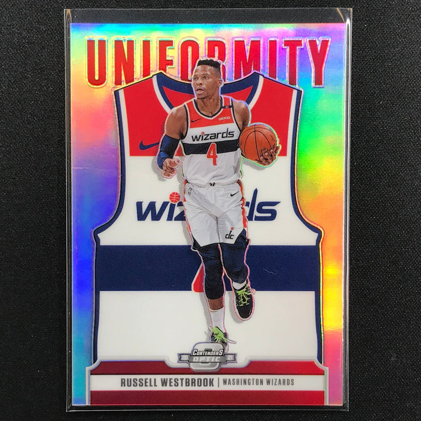 2020-21 Contenders Optic Russell Westbrook Uniformity Silver Prizm No 9