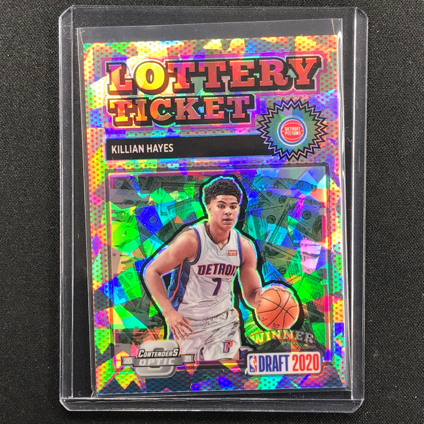 2020-21 Contenders Optic KILLIAN HAYES Lottery Ticket Rookie Red Cracked Ice #7