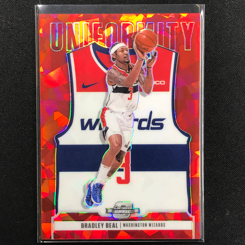 2020-21 Contenders Optic BRADLEY BEAL Uniformity Red Cracked Ice #19
